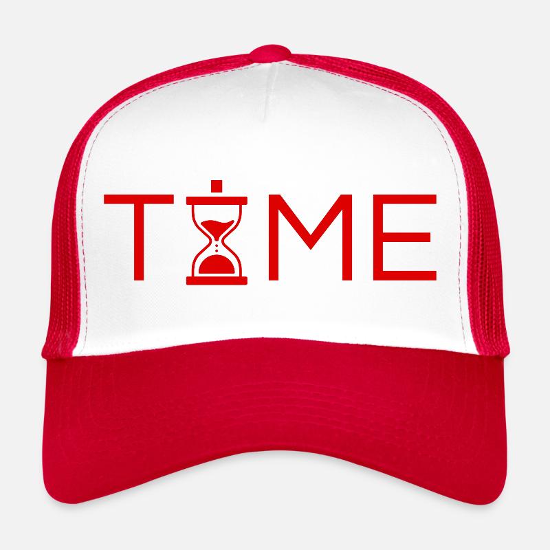 Zeit Zeit Geschenkidee - Trucker Cap - Weiß/Rot