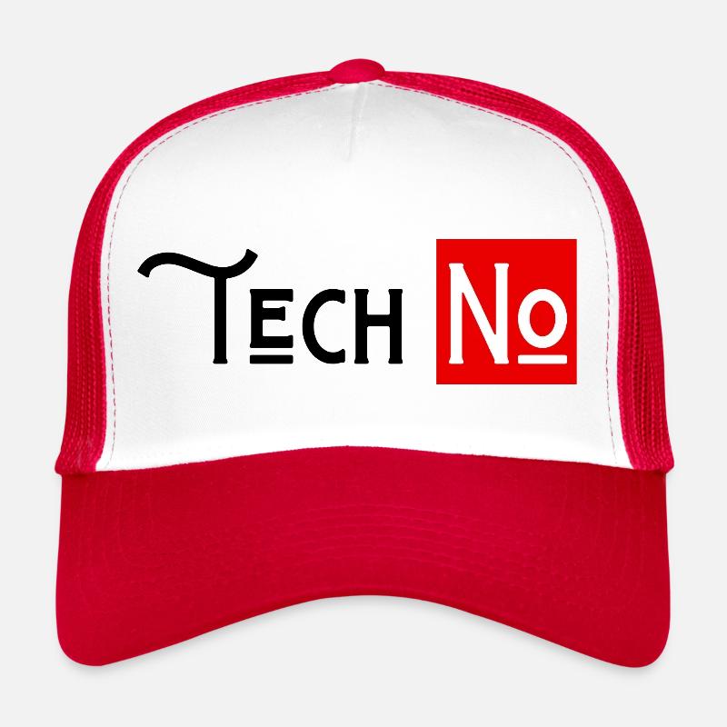 techno no to humor technology Trucker Cap