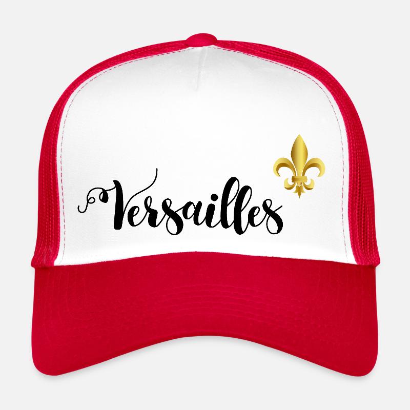 versailles lettrage et fleur de lys Casquette trucker 