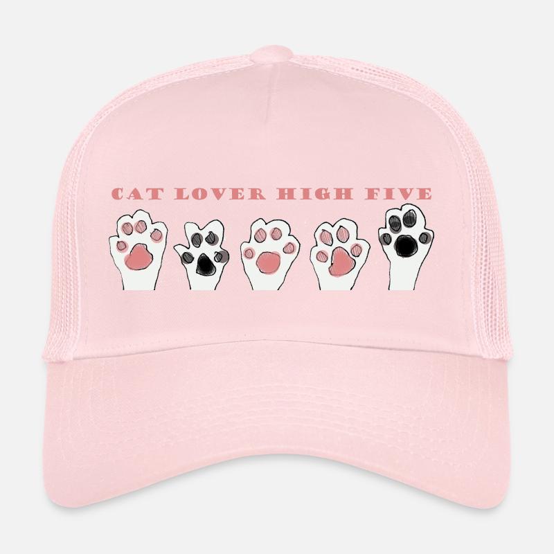 Cat Lover High five Casquette trucker 