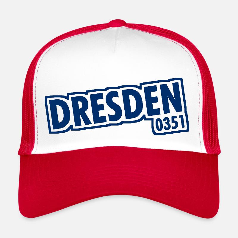 Dresde - 0351 - Indicatif régional - Saxe Casquette trucker 