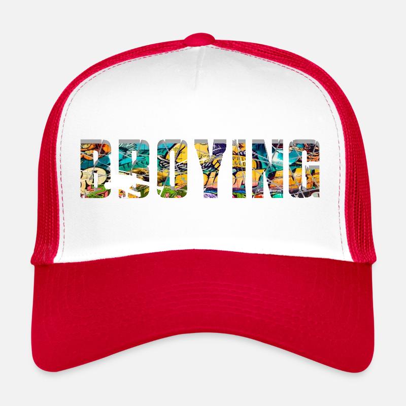 Bboying Breakdance - Trucker Cap - Weiß/Rot