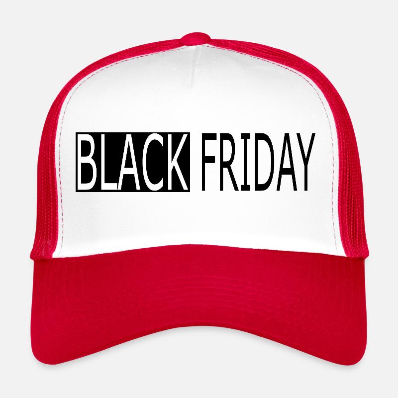 Schwarzer Freitag - Trucker Cap - Weiß/Rot