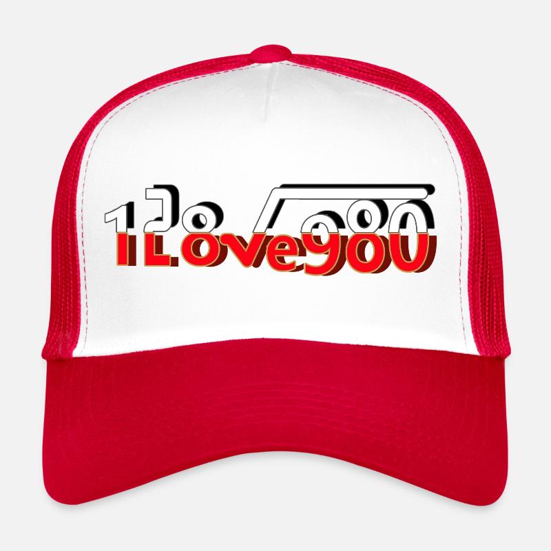 I Love You square root 1 - Trucker Cap - white/red