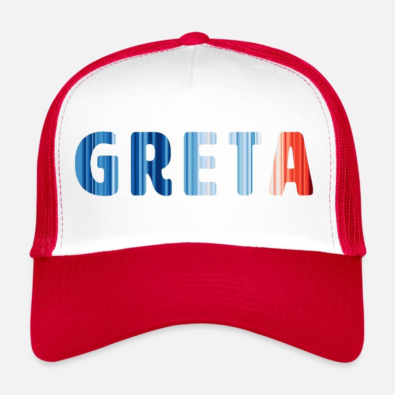 Greta | Warming Stripes Trucker Cap