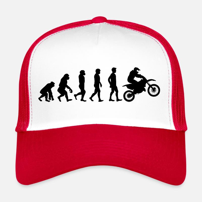 Motocross évolution moto noir Casquette trucker 