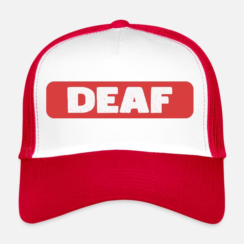 Deaf Tag, Gift For The Hearing Impaired Trucker Cap