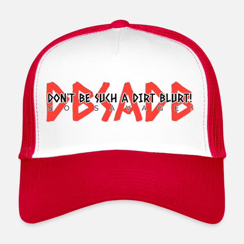 DBSADB Rouge Casquette trucker 