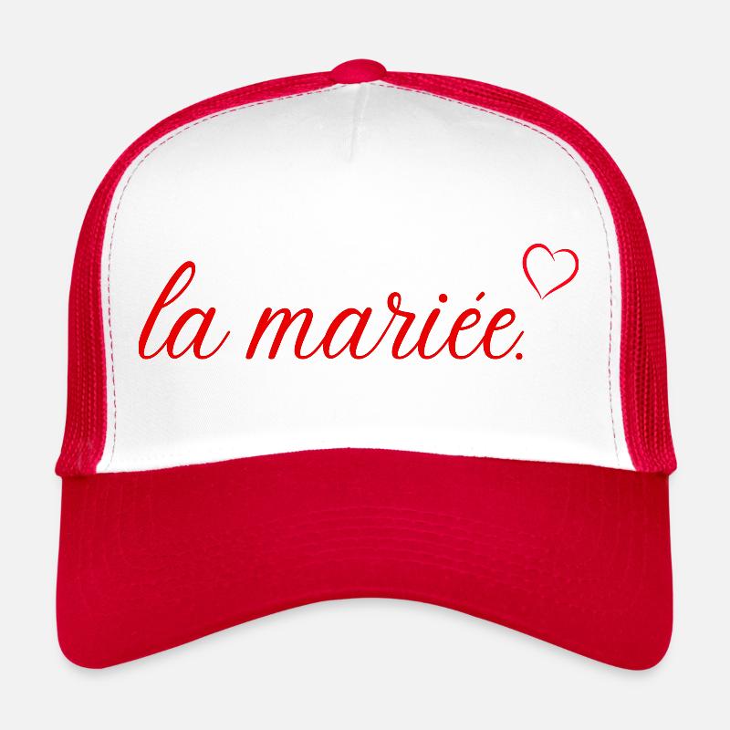 The Red Heart Bride Trucker Cap
