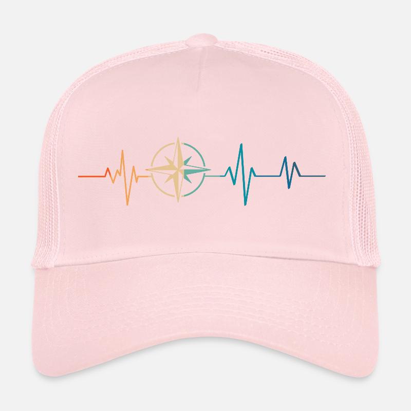 Retro Heartbeat Kompass Trucker Cap