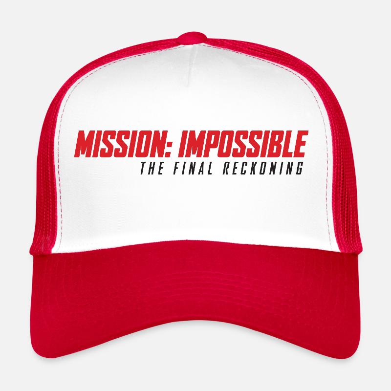 Mission Impossible The Final Reckoning Logo Rouge - Casquette trucker  - blanc/rouge