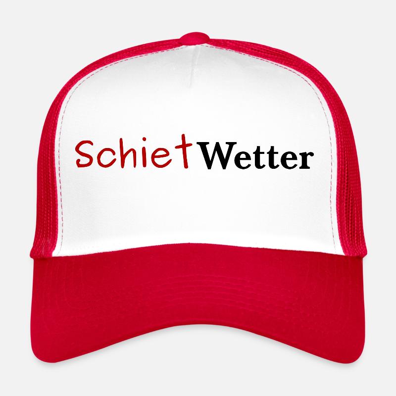 SchietWetter - Trucker Cap - Weiß/Rot