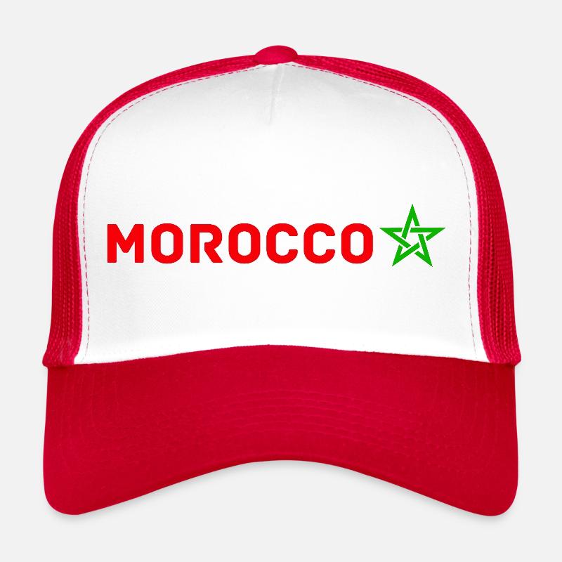 Morocco Graphic Funny Morocco Nation Flag Morocco Casquette trucker 