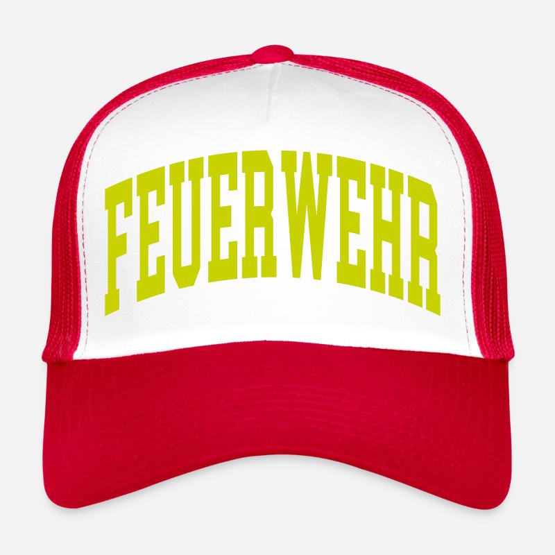 Feuerwehr - Trucker Cap - Weiß/Rot
