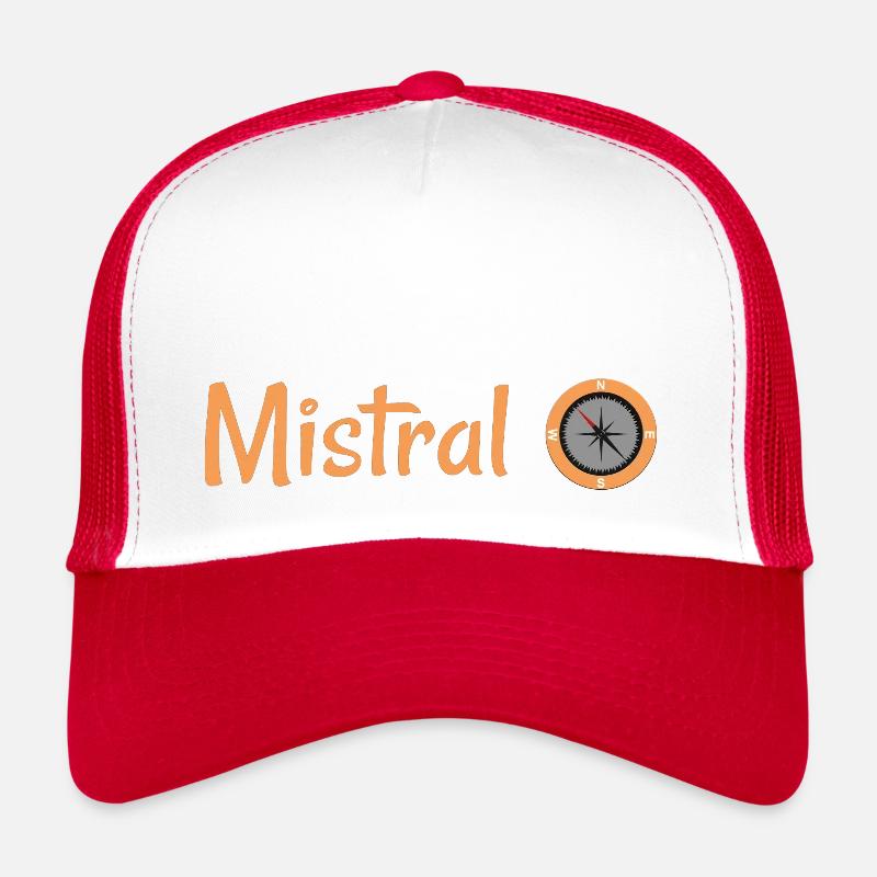 Mistral und Kompass: Navigation Navi Wind Trucker Cap
