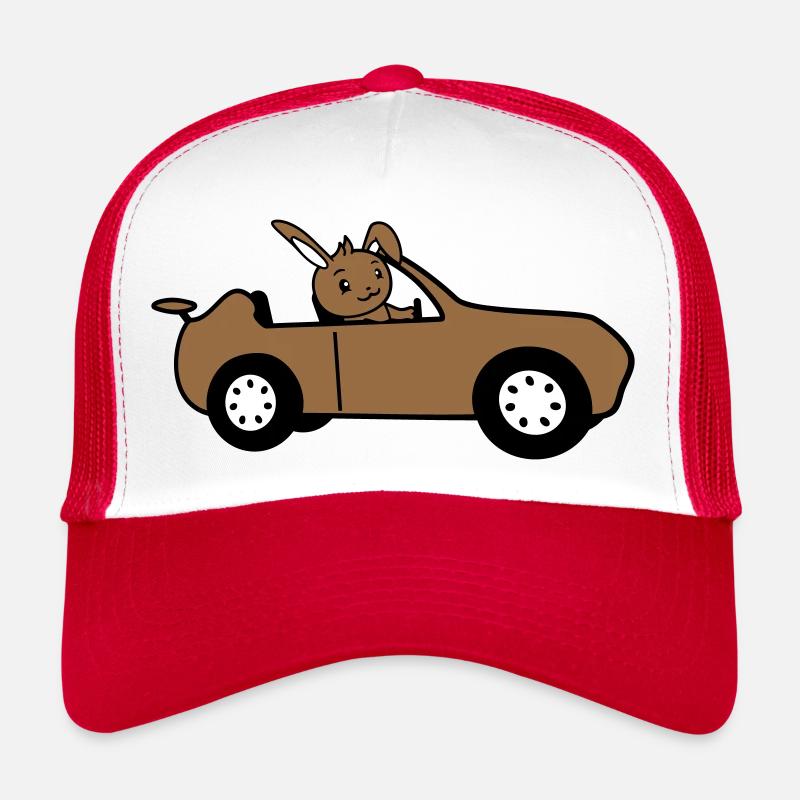 Rabbit Car Permis de conduire rapide Casquette trucker 