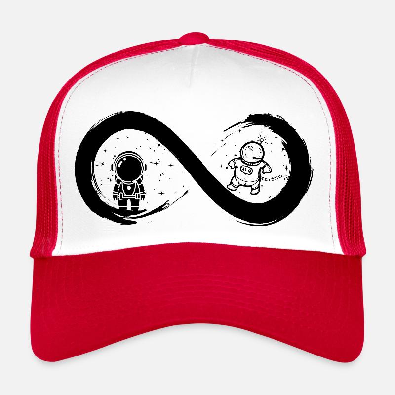 Astronaut bis ins Unendliche - Trucker Cap - Weiß/Rot