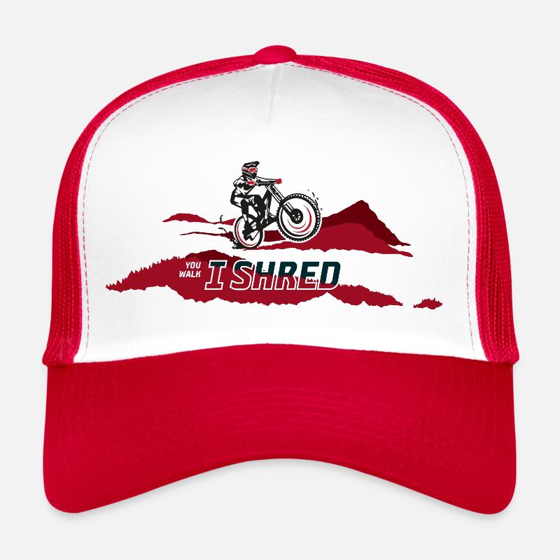 Downhill Biking Trucker Cap