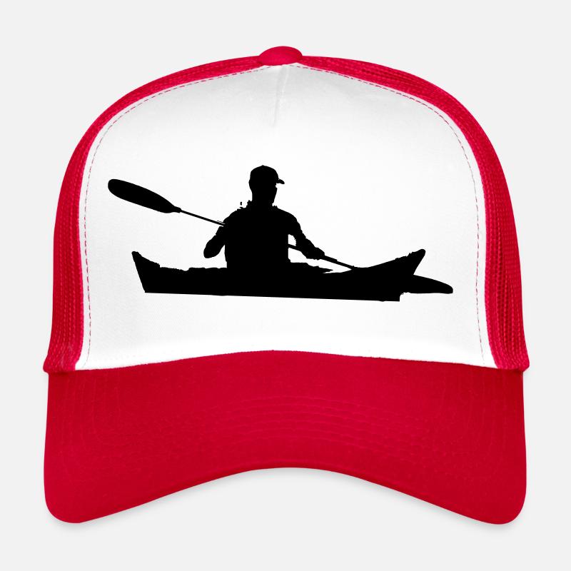 Kanu Kajak - Trucker Cap - Weiß/Rot