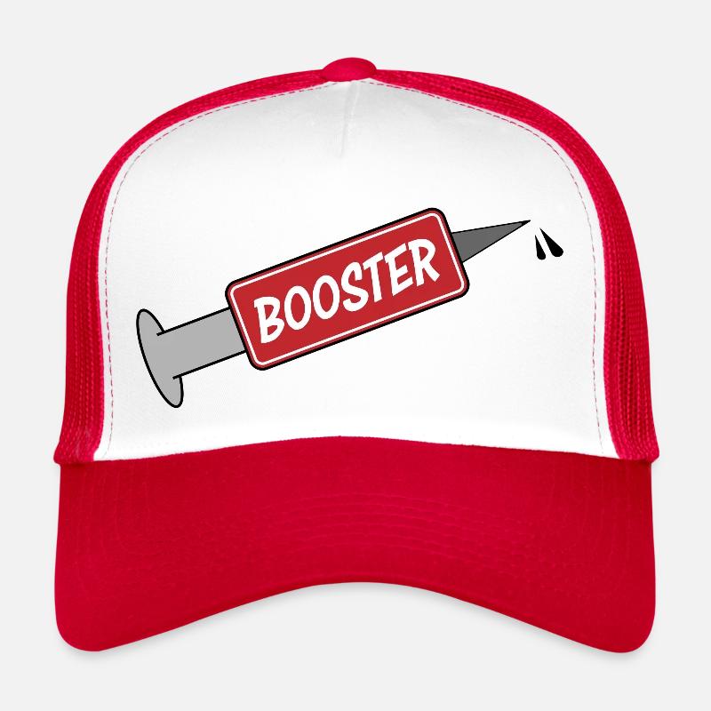 Rappel de vaccin à seringue Casquette trucker 
