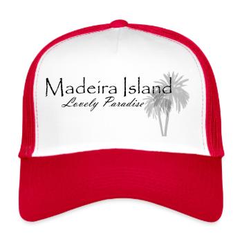 Madeira Island - Lovely paradise - Trucker Cap - Weiß/Rot - Vorne
