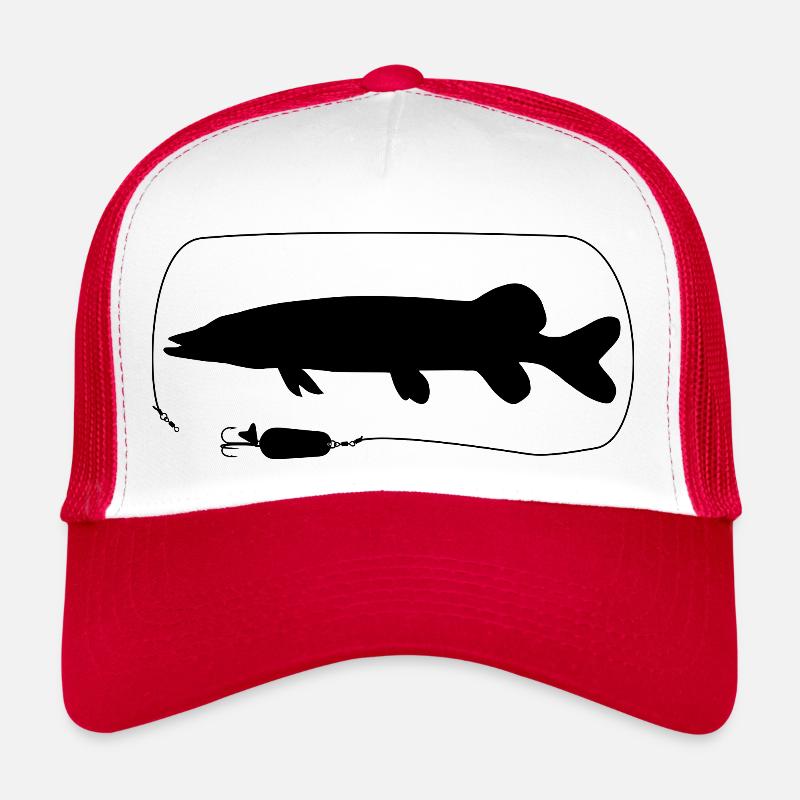 Brochet avec clignotant cuillère Casquette trucker 