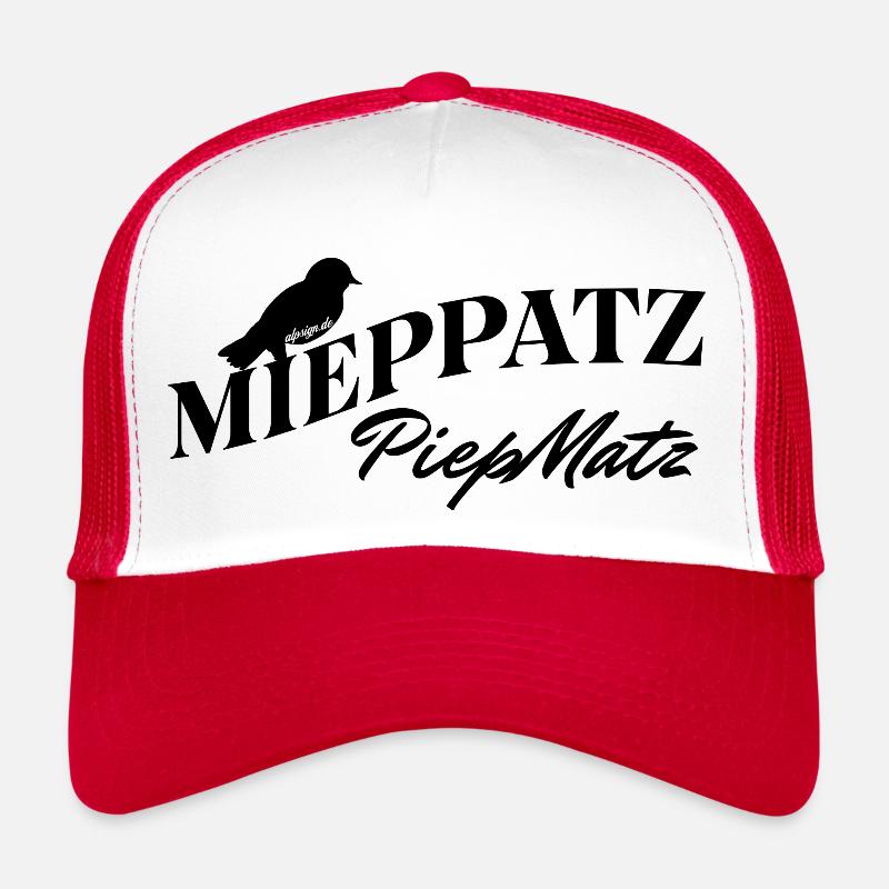PiepMatz MiepPatz Wortverdreher Spruch AlpSign.de Trucker Cap