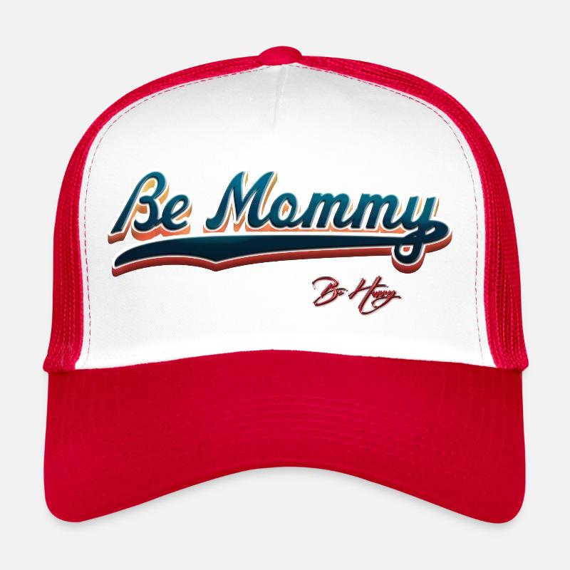Be mommy - Casquette trucker  - blanc/rouge