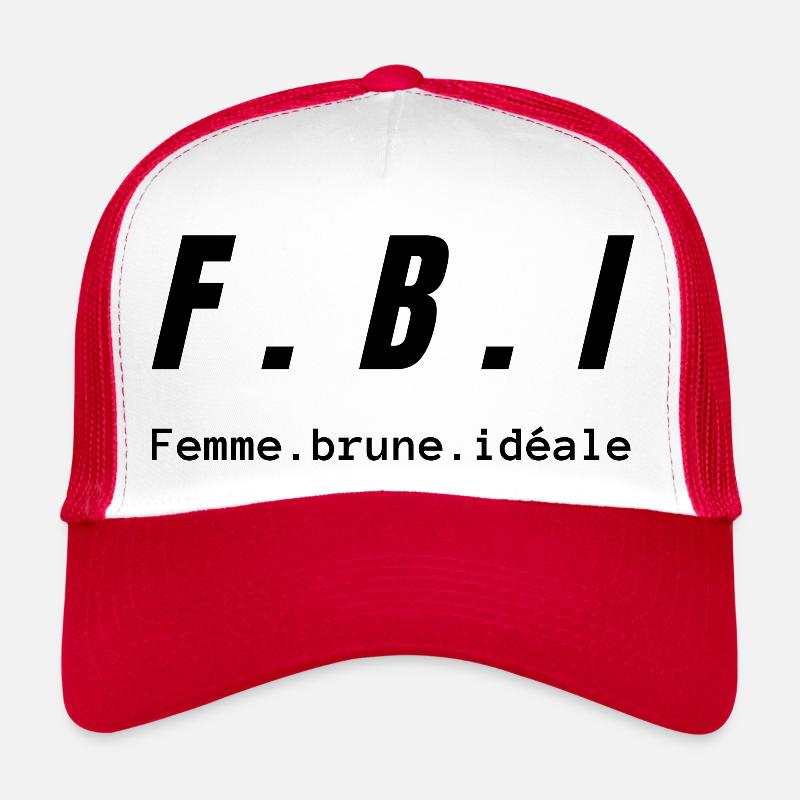 femme brune idéale Casquette trucker 