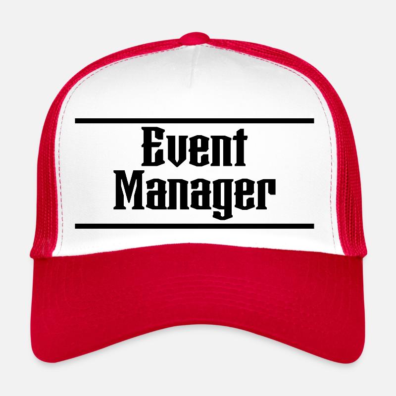 Design Event Manager - Trucker Cap - white/red