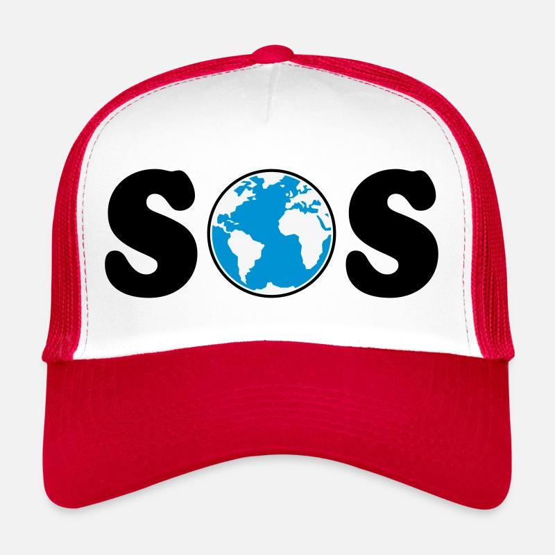 SOS – Earth Day / Climate Change (B / 3C / SVG) Trucker Cap