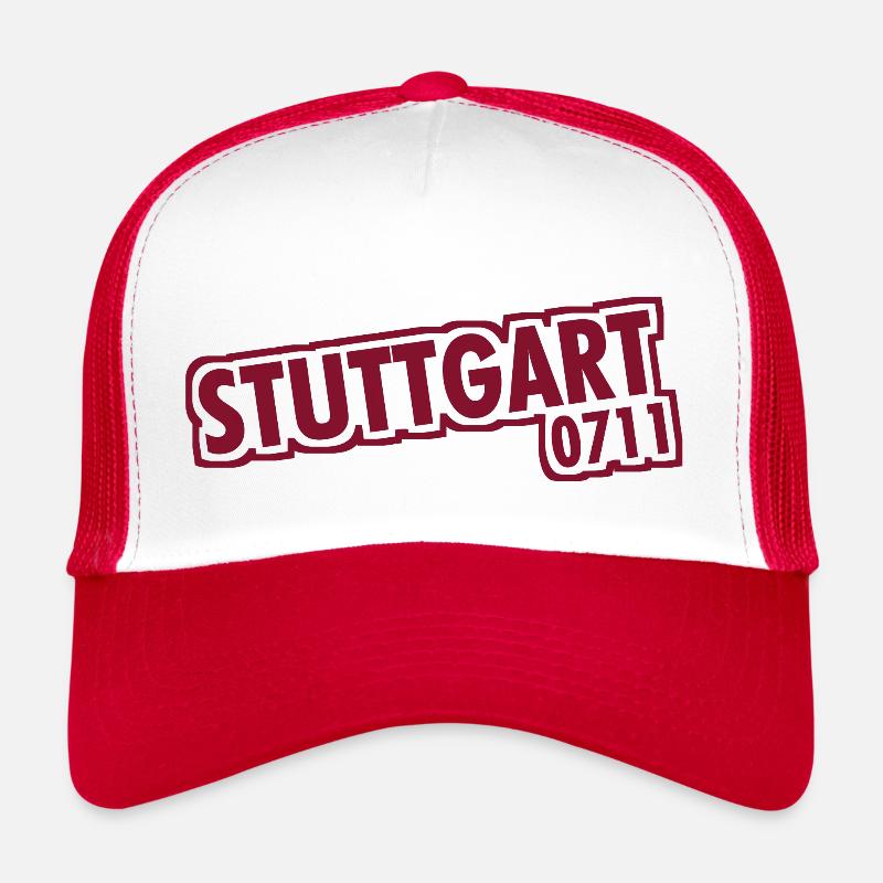 Stuttgart - 0711 - Indicatif régional - Bade-Wurtemberg Casquette trucker 