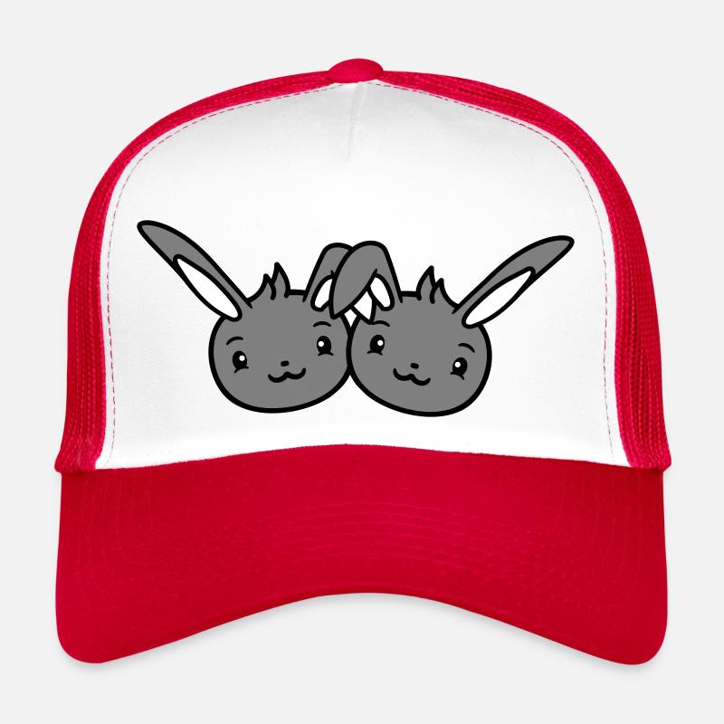 2 Lapins Amis Équipe Équipage Couple Deux Chanceux Casquette trucker 