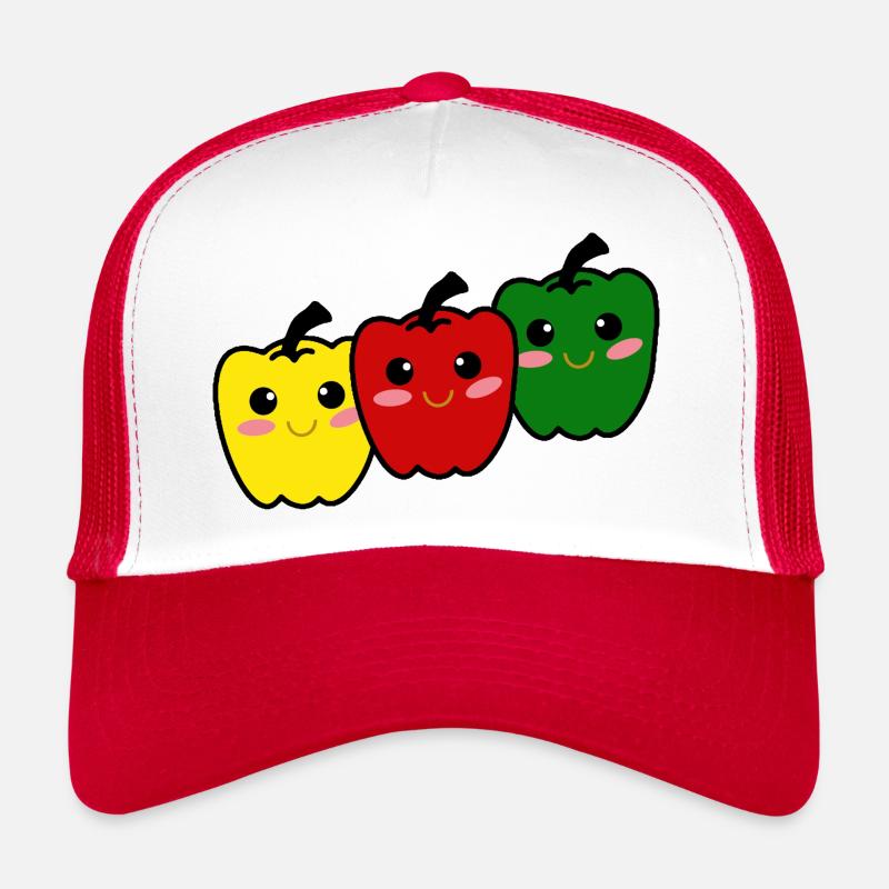 Happy peppers - Trucker Cap - white/red