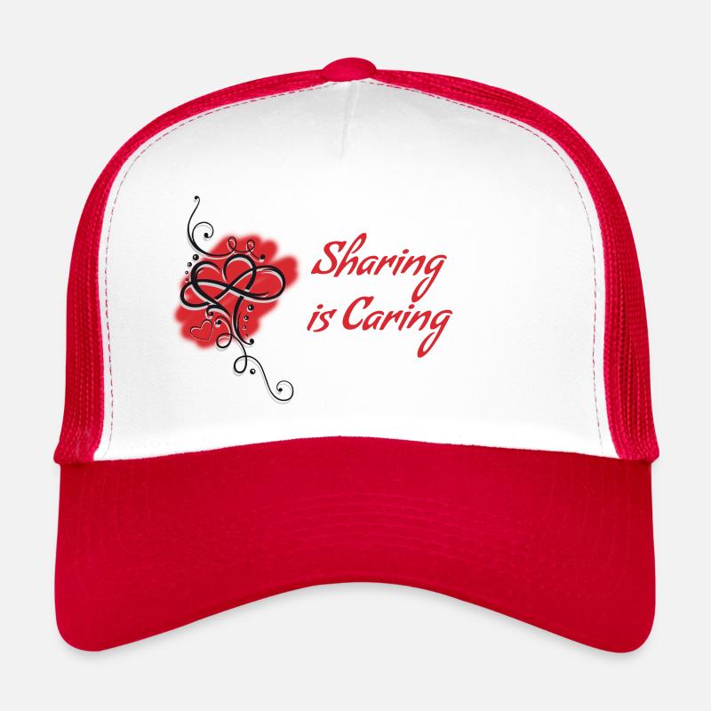 Polyam Sharing est le logo Caring Casquette trucker 