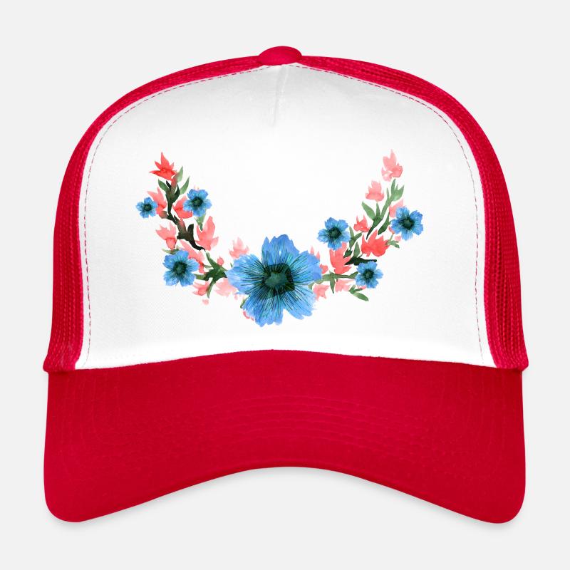 Fleur Casquette trucker 