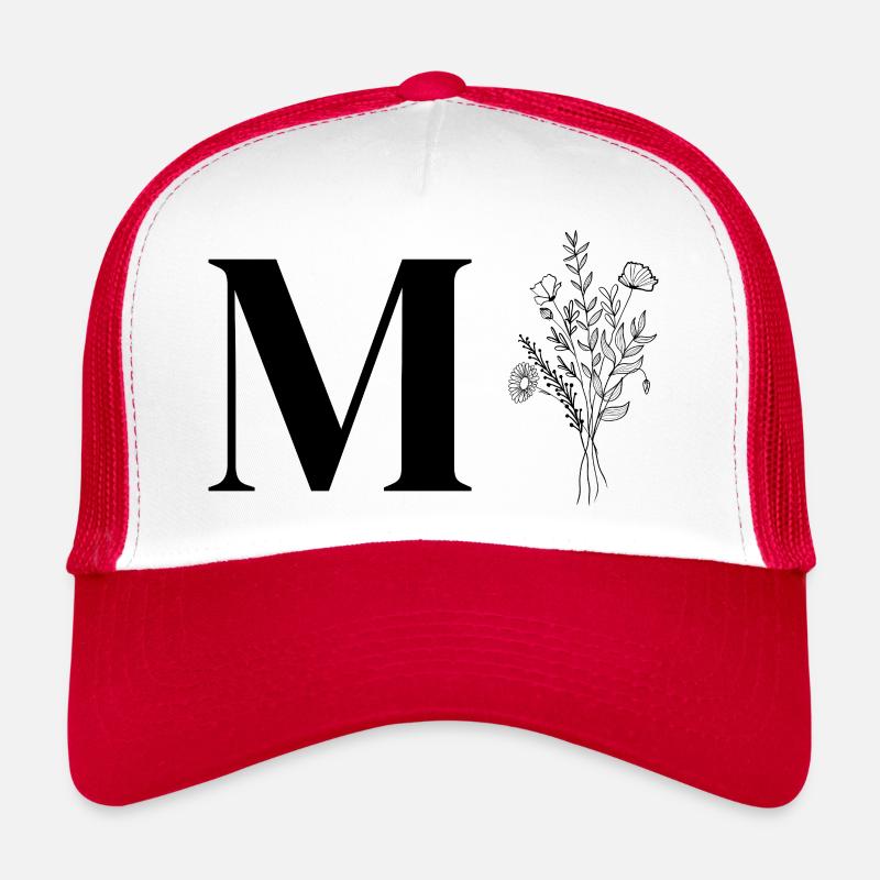 Minimalistische Blumen Trucker Cap