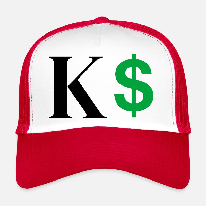 Lettre k dollar Casquette trucker 