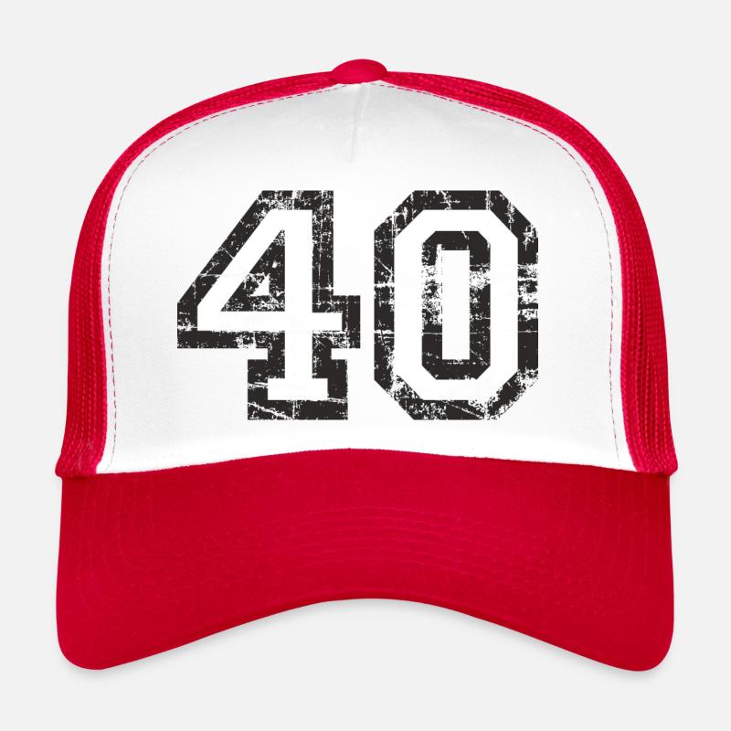 Nombre 40 40e anniversaire Quarante Casquette trucker 
