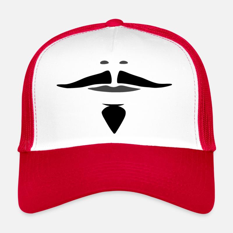 Musketeer D'Artagnan Mustache Black Barbichette Trucker Cap
