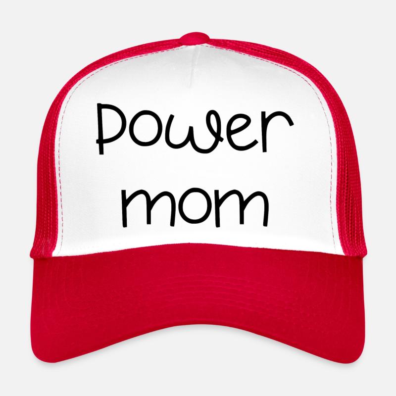 power mom Mama Mutter Kinder Eltern Schrift Trucker Cap