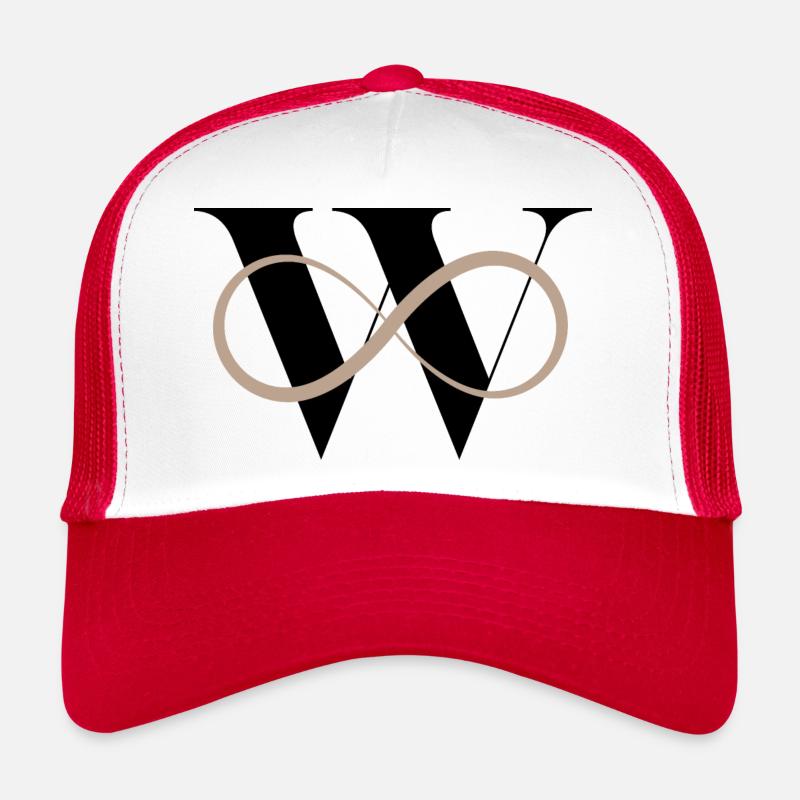 Unendlich w Buchstabe Trucker Cap