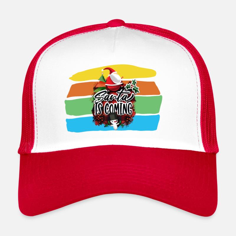 Le Père Noël arrive Casquette trucker 