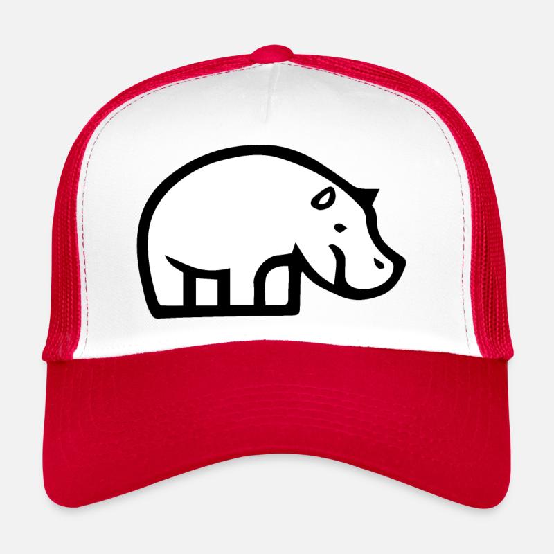 Niedliche Nilpferd-Illustration! Trucker Cap