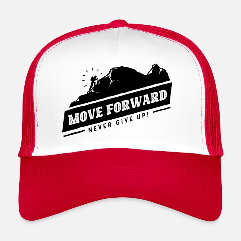 DLM MOVE FWD B1U - Trucker Cap - white/red