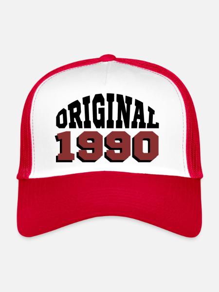 Original 1990 - Trucker Cap - white/red - Front