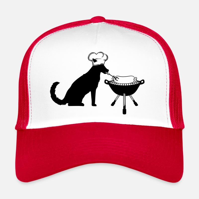 Dog, Sausage, Grilling, Chef's Hat, Sausage, Chef, Hunger Trucker Cap