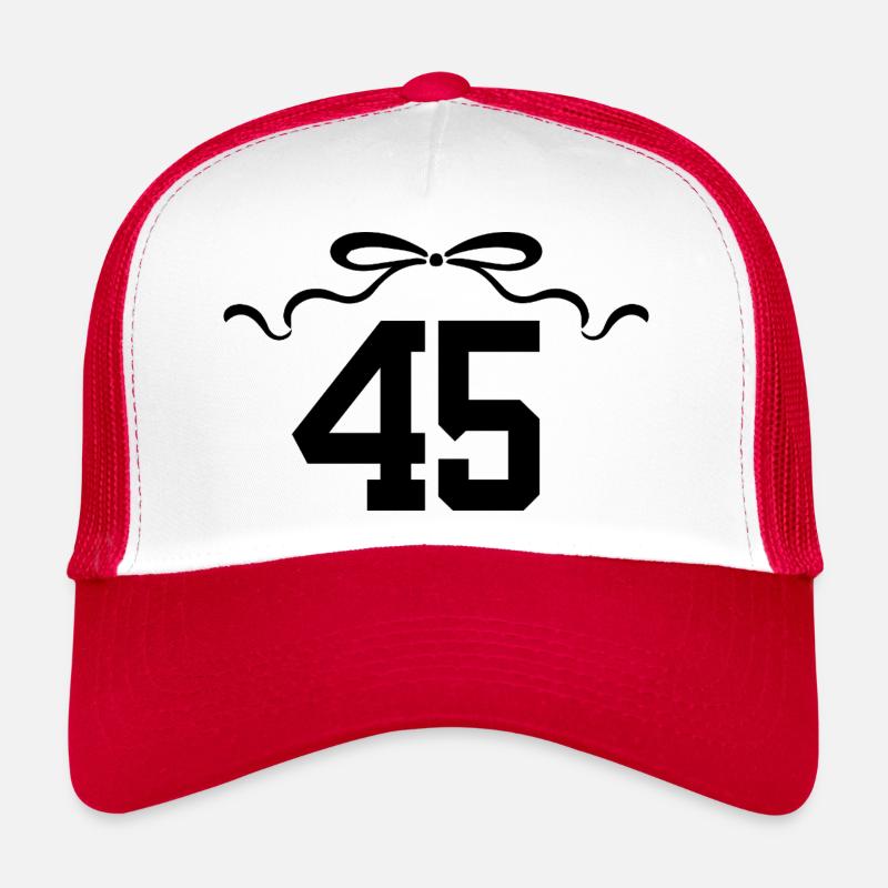 Numéro 45 noeud - 45e anniversaire Casquette trucker 