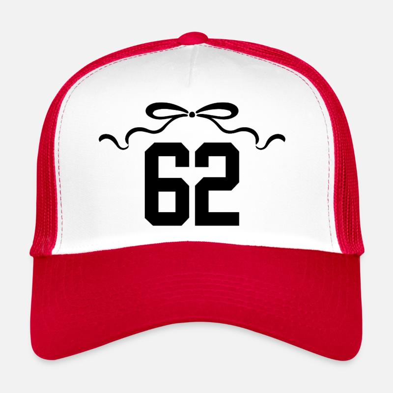 Numéro 62 noeud - 62e anniversaire Casquette trucker 