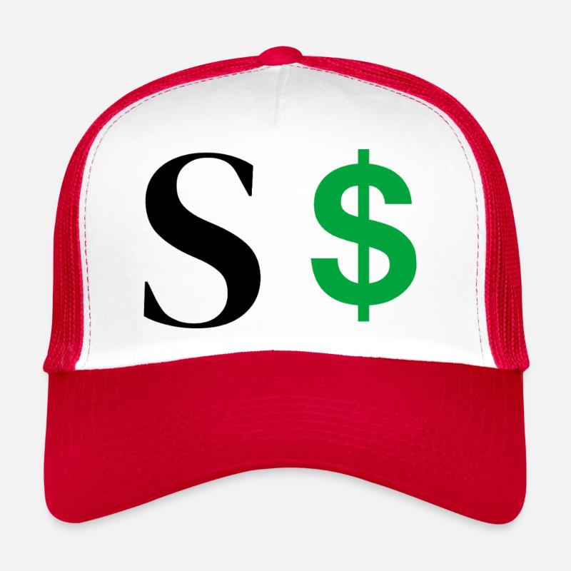 Lettre s dollar Casquette trucker 